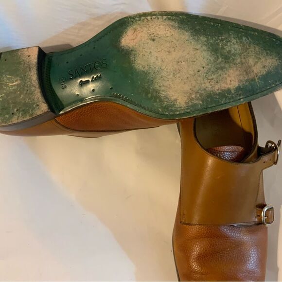 Carlos Santos “Green label” Double buckle Monk Strap Dress Shoes Men\'s Size 12 main image 4
